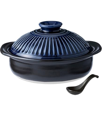 Amazon｜工房ゆずりは 花友禅 IH対応6号土鍋 (1人〜2人) 手造り